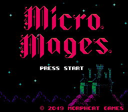 Micro Mages Title Screen